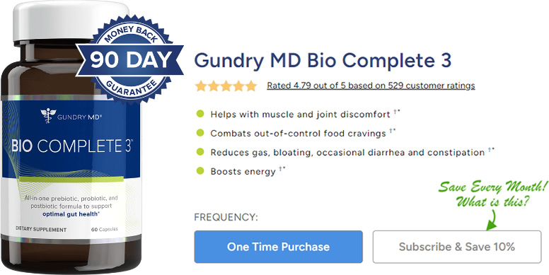 Gut-Health Product Review: Gundry Bio Complete 3